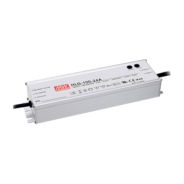 LED-Trafo, 220x68x38,8mm, 3 in 1 Dimmfunktion, 90-305VAC, 24VDC, max.120W, HLG-120H-24B, 54796