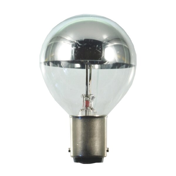 OP-Lampe 40x62mm kuppenverspiegelt silber BA15d 24V 40W axial wie H18550 500h 11210