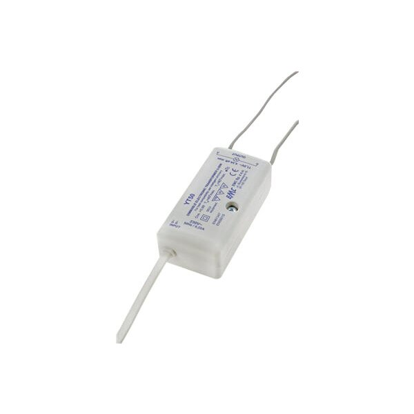 Electronic Transformator, 71,5x35x23,5mm, für Halogenlampen oder Standard LED, 12VAC, 0-50W, 58490