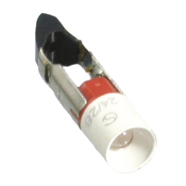 LED-Single Telefonstecklampe 5,6x22mm T5,5k 20-28VAC/DC rot mit Einweggleichrichter 35066