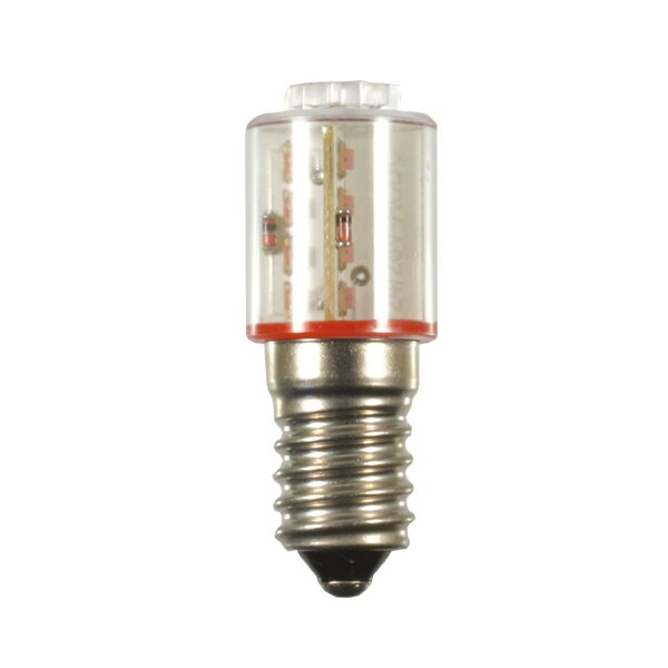 LED-Leuchte 18,5x50mm E14 24/28VAC/DC rot 35701