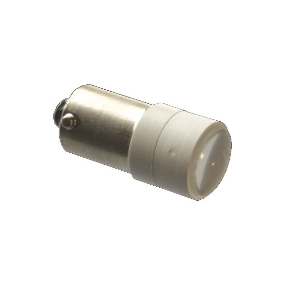 LED-Spot 10x22mm Ba9s 24/28VAC/DC weiß mit Einweggleichrichter und optischer Linse 35559