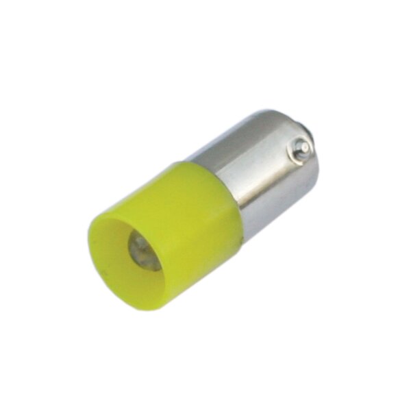 Standard LED 5mm 10x25mm AUSLAUF Ba9s 24-28VAC/DC gelb mit Brückengleichrichter 37401
